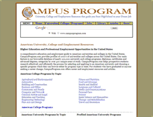 Tablet Screenshot of campusprogram.com